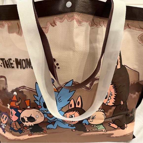 Pop Mart brown tote bag - Picture 3 of 5